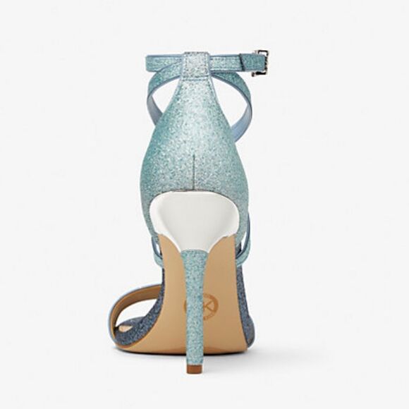 MICHAEL Michael Kors Blue Astrid Glitter Sandal 10 NIB - Picture 3 of 8